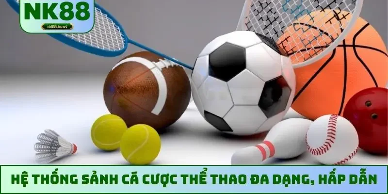 Hệ thống sảnh cá cược thể thao đa dạng, hấp dẫn